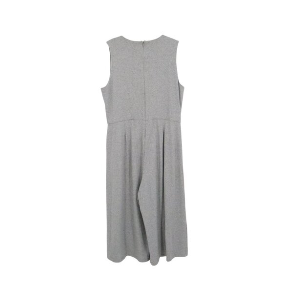 Eileen Fisher Organic Cotton Jumpsuit Women S Gray Quiet Luxury Sustainable Boho - Picture 3 of 15